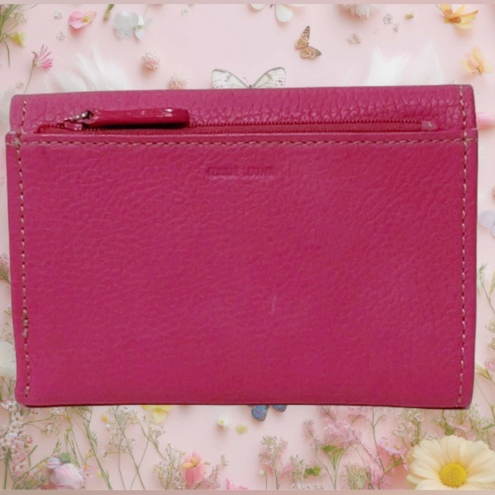 FOSSIL Pebbled Leather Trifold Pink Wallet - Picture 4 of 9